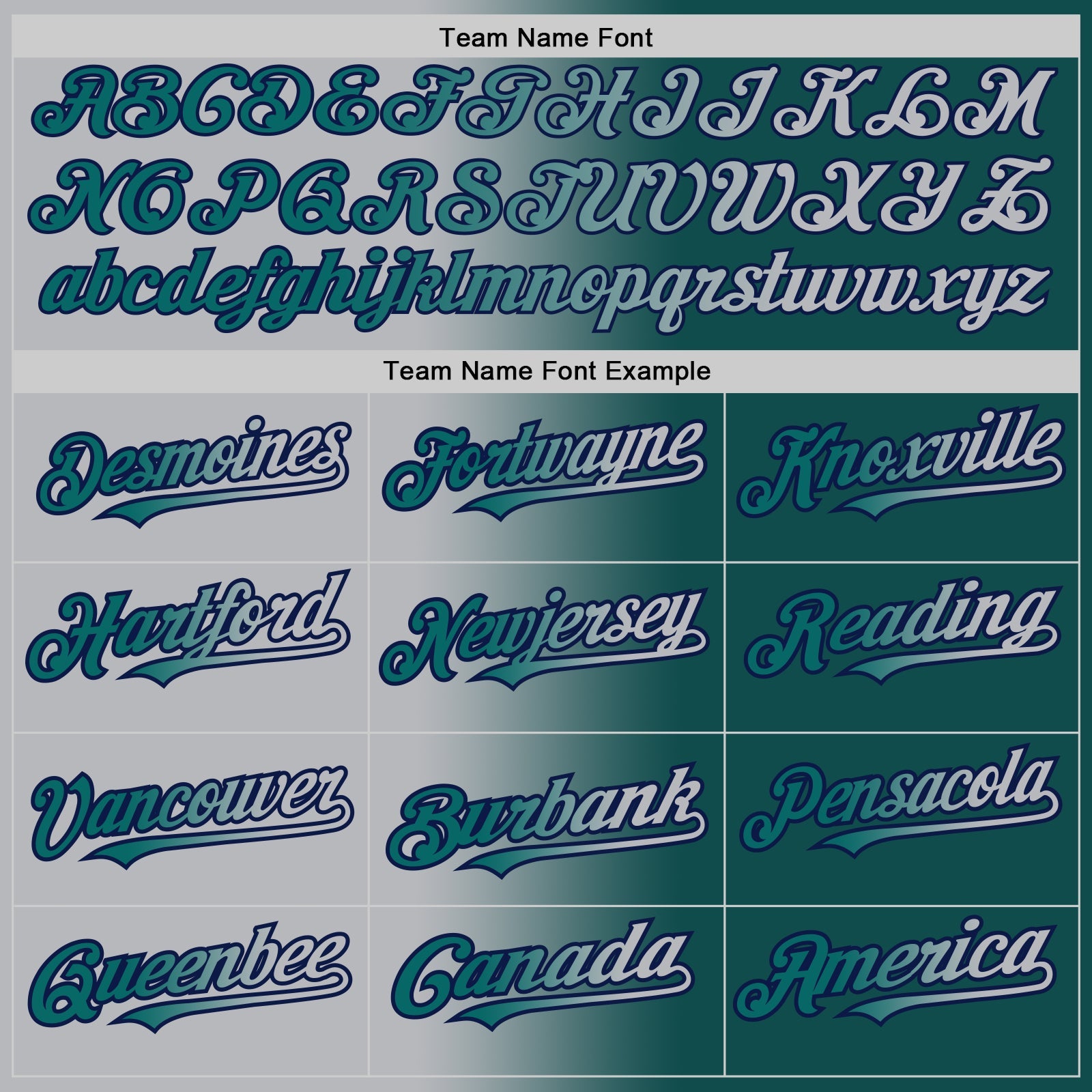 Custom Teal Gray-Navy Authentic Gradient Fashion Baseball Jersey view 4