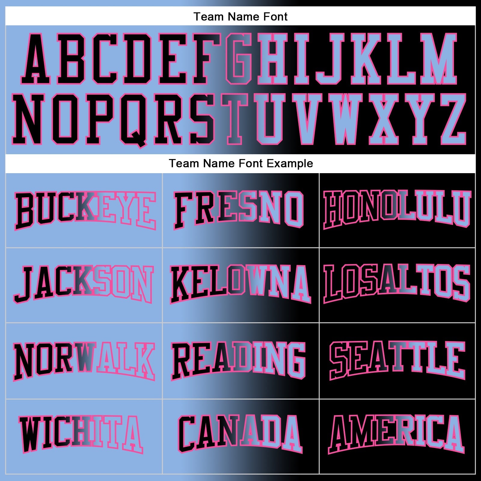 Custom Stitched Black Light Blue-Pink Gradient Fashion Sports Pullover Sweatshirt Hoodie view 3
