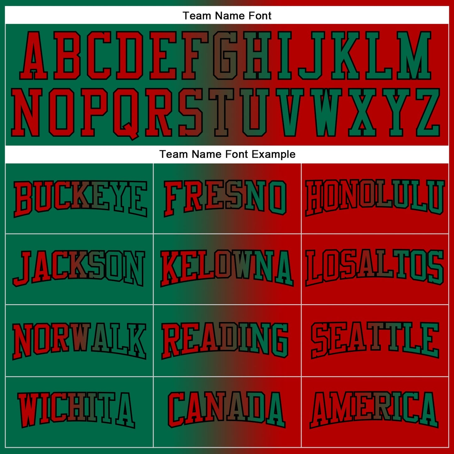 Custom Stitched Red Kelly Green-Black Gradient Fashion Sports Pullover Sweatshirt Hoodie view 3