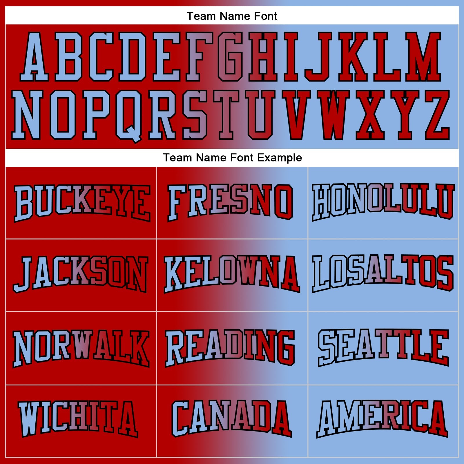 Custom Stitched Light Blue Red-Black Gradient Fashion Sports Pullover Sweatshirt Hoodie view 3