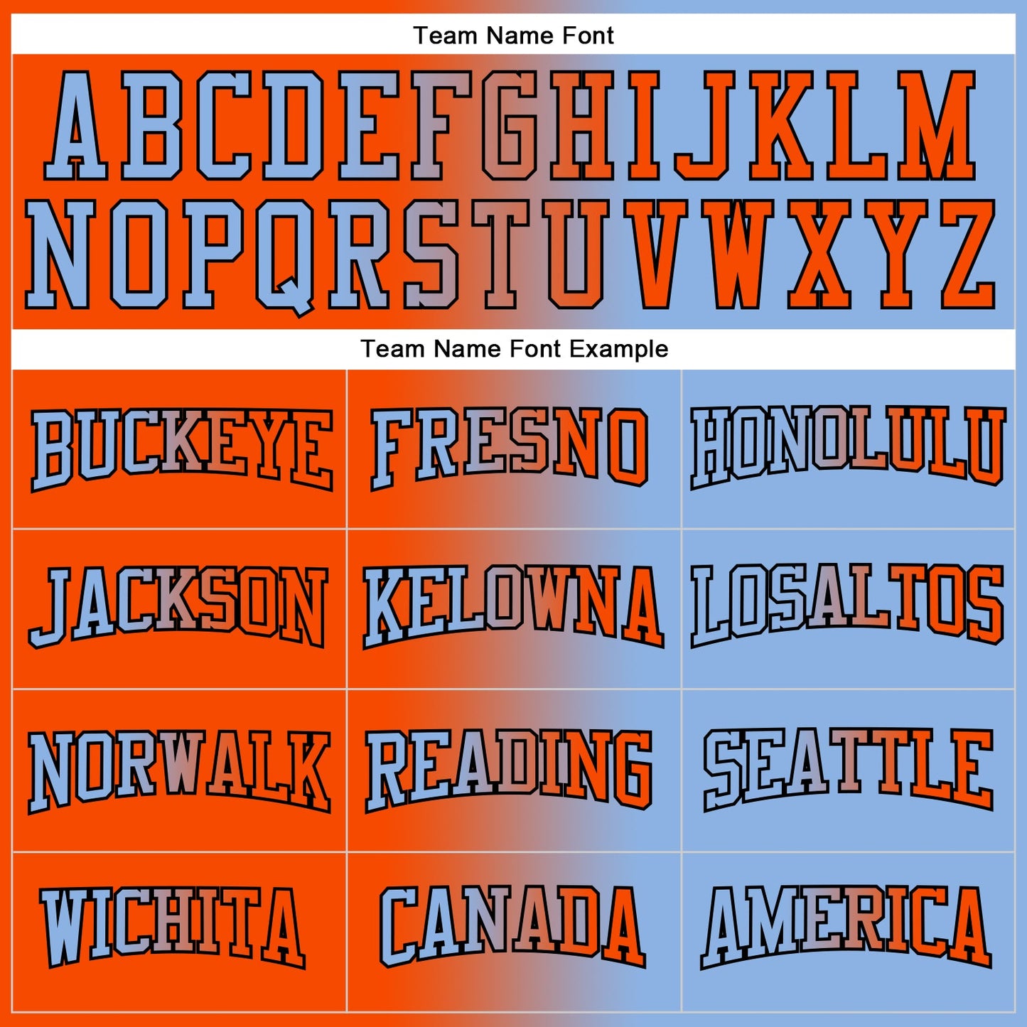 Custom Stitched Light Blue Orange-Black Gradient Fashion Sports Pullover Sweatshirt Hoodie view 3