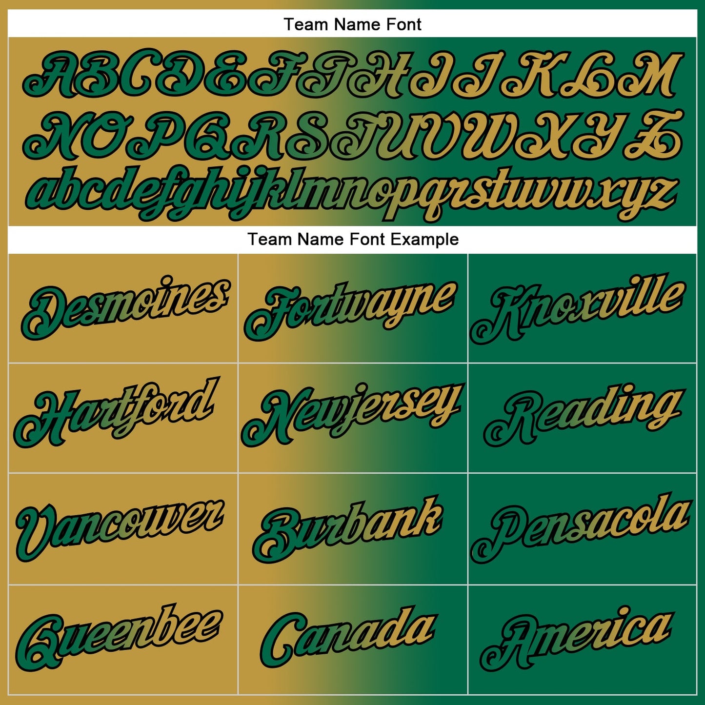 Custom Stitched Kelly Green Old Gold-Black Gradient Fashion Sports Pullover Sweatshirt Hoodie view 3