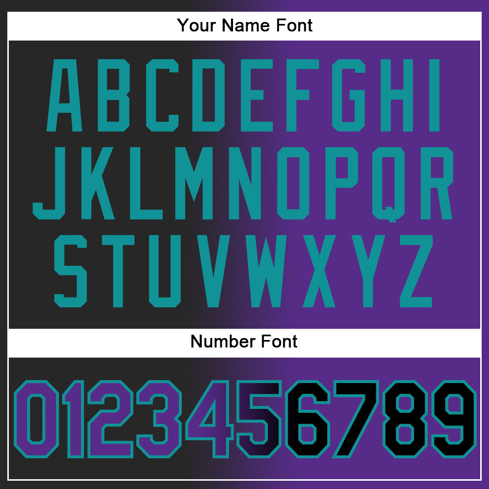 Custom Stitched Black Purple-Teal Gradient Fashion Sports Pullover Sweatshirt Hoodie view 4