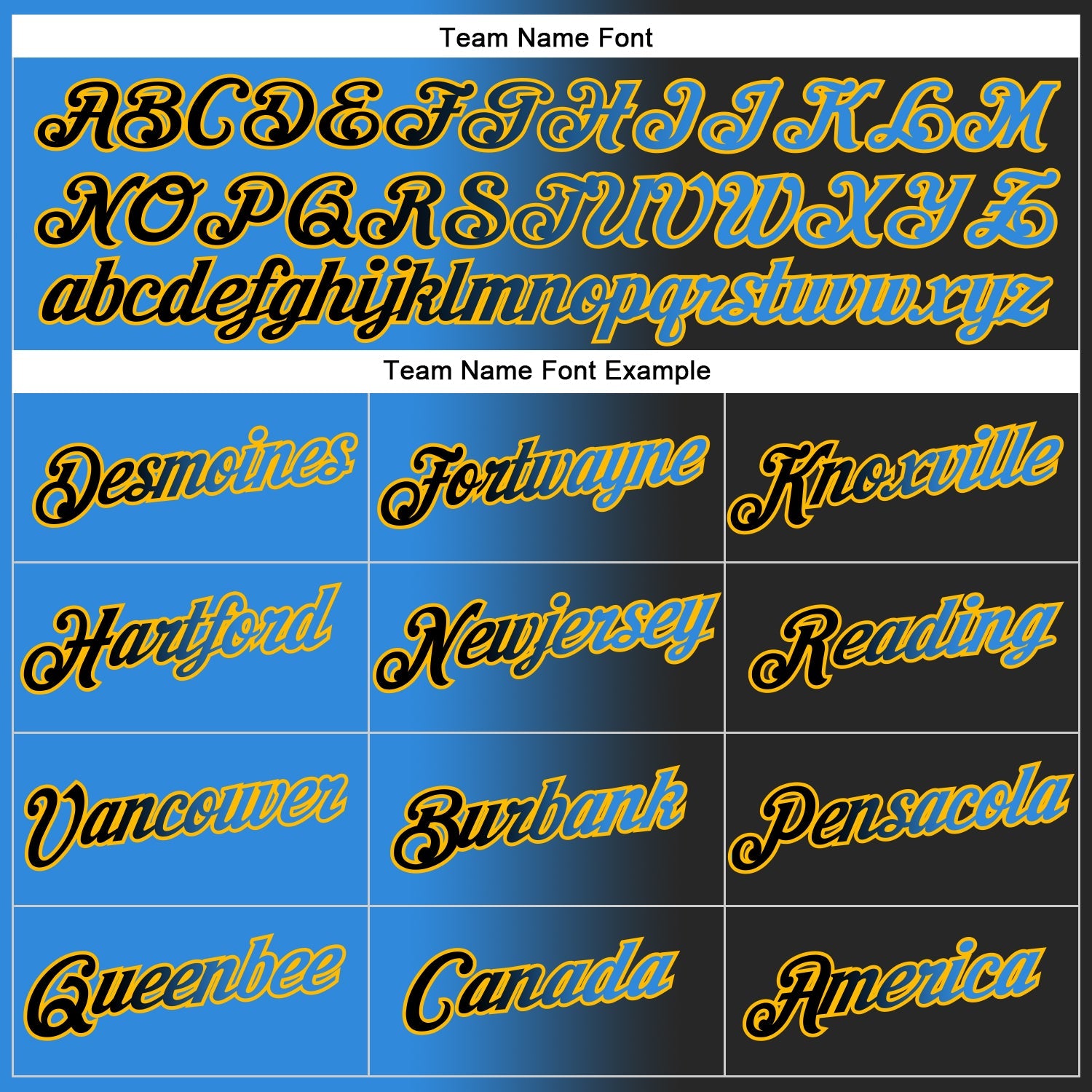 Custom Stitched Black Powder Blue-Gold Gradient Fashion Sports Pullover Sweatshirt Hoodie view 4