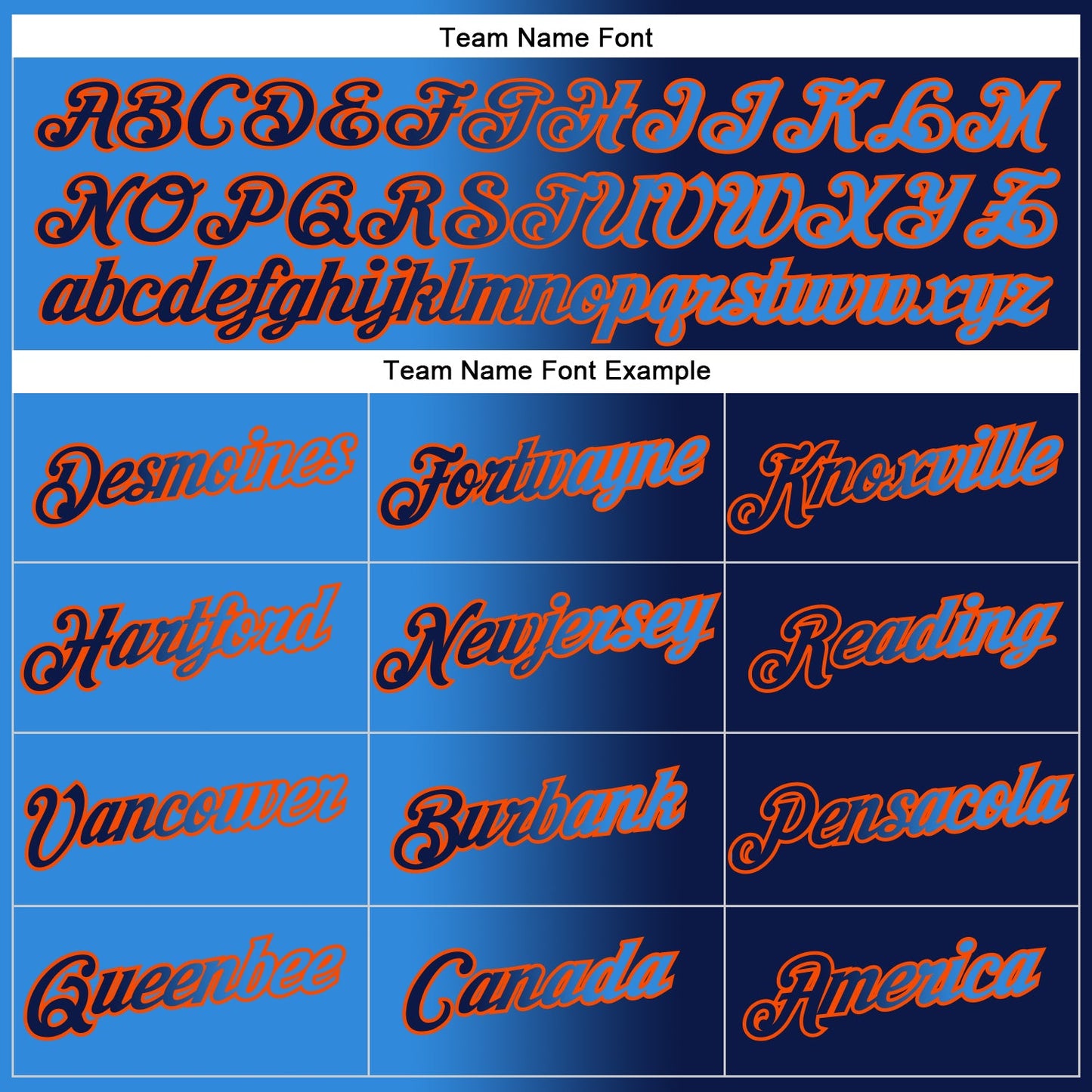Custom Stitched Navy Powder Blue-Orange Gradient Fashion Sports Pullover Sweatshirt Hoodie view 3