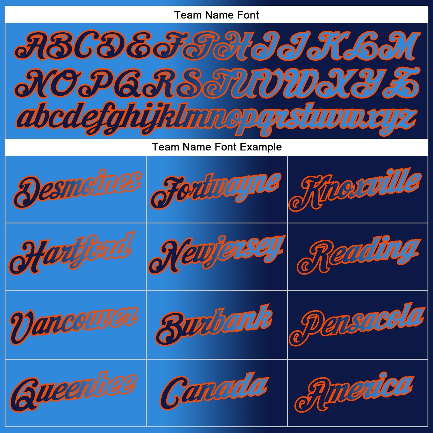 Custom Stitched Navy Powder Blue-Orange Gradient Fashion Sports Pullover Sweatshirt Hoodie view 3