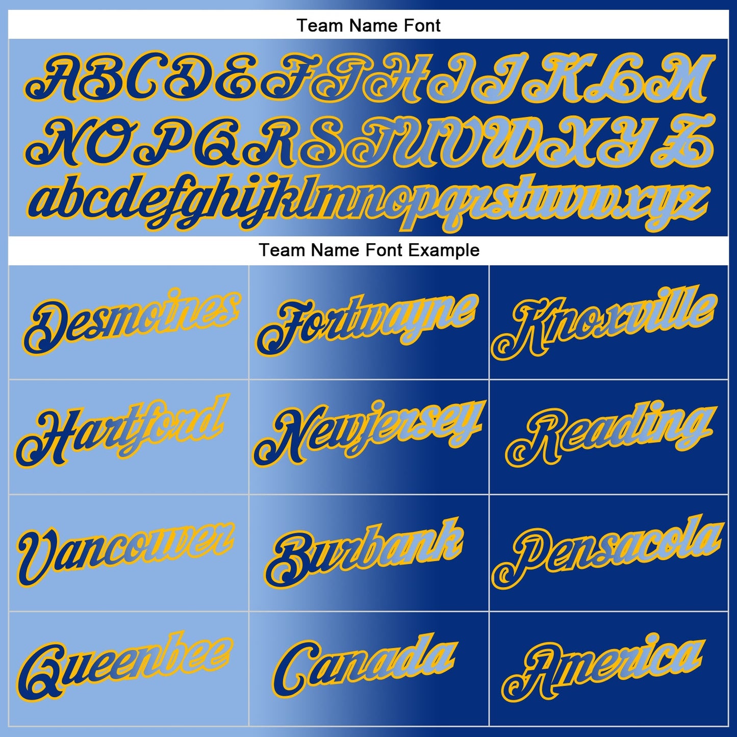Custom Stitched Royal Light Blue-Gold Gradient Fashion Sports Pullover Sweatshirt Hoodie view 3