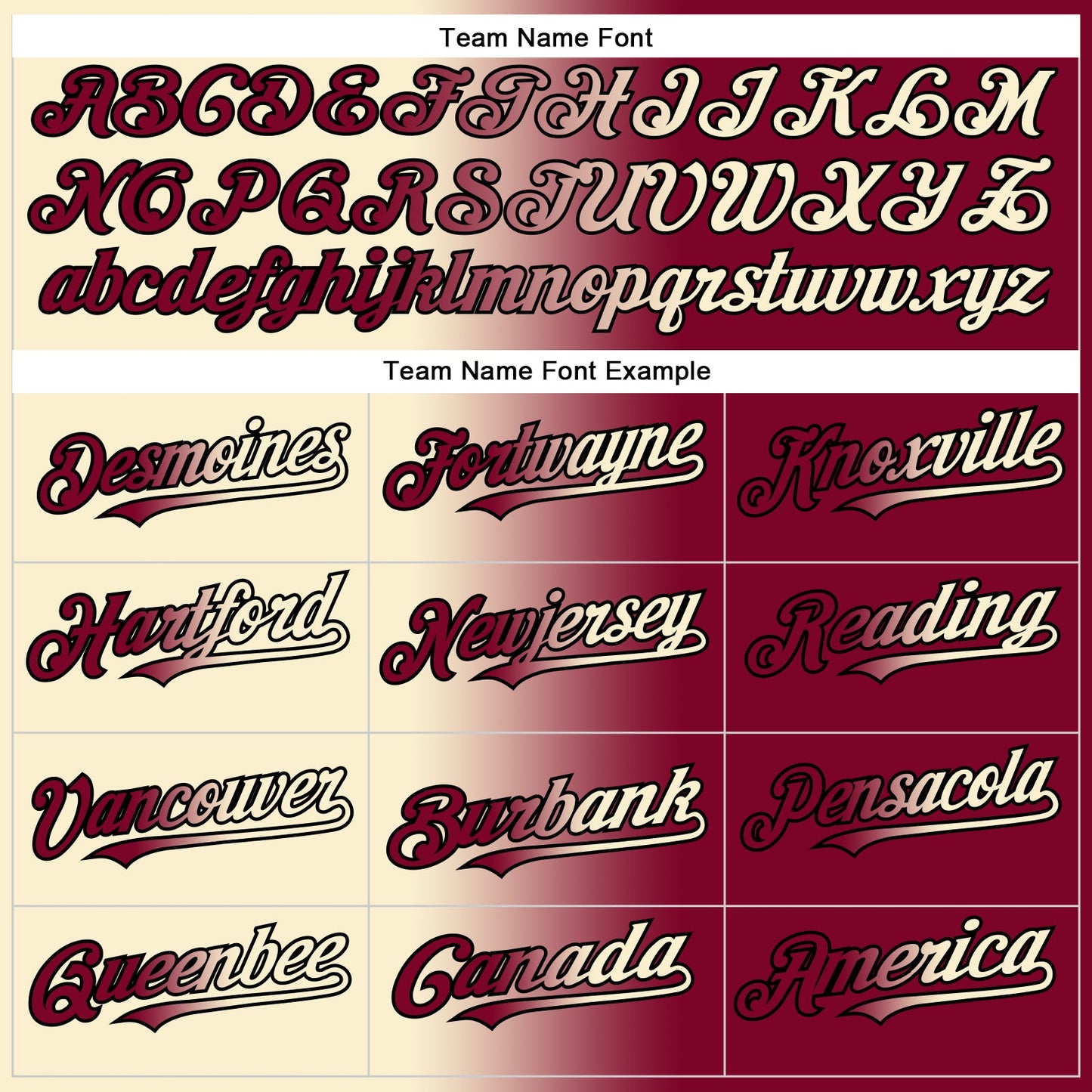 Custom Maroon Cream-Black Authentic Gradient Fashion Baseball Jersey view 4
