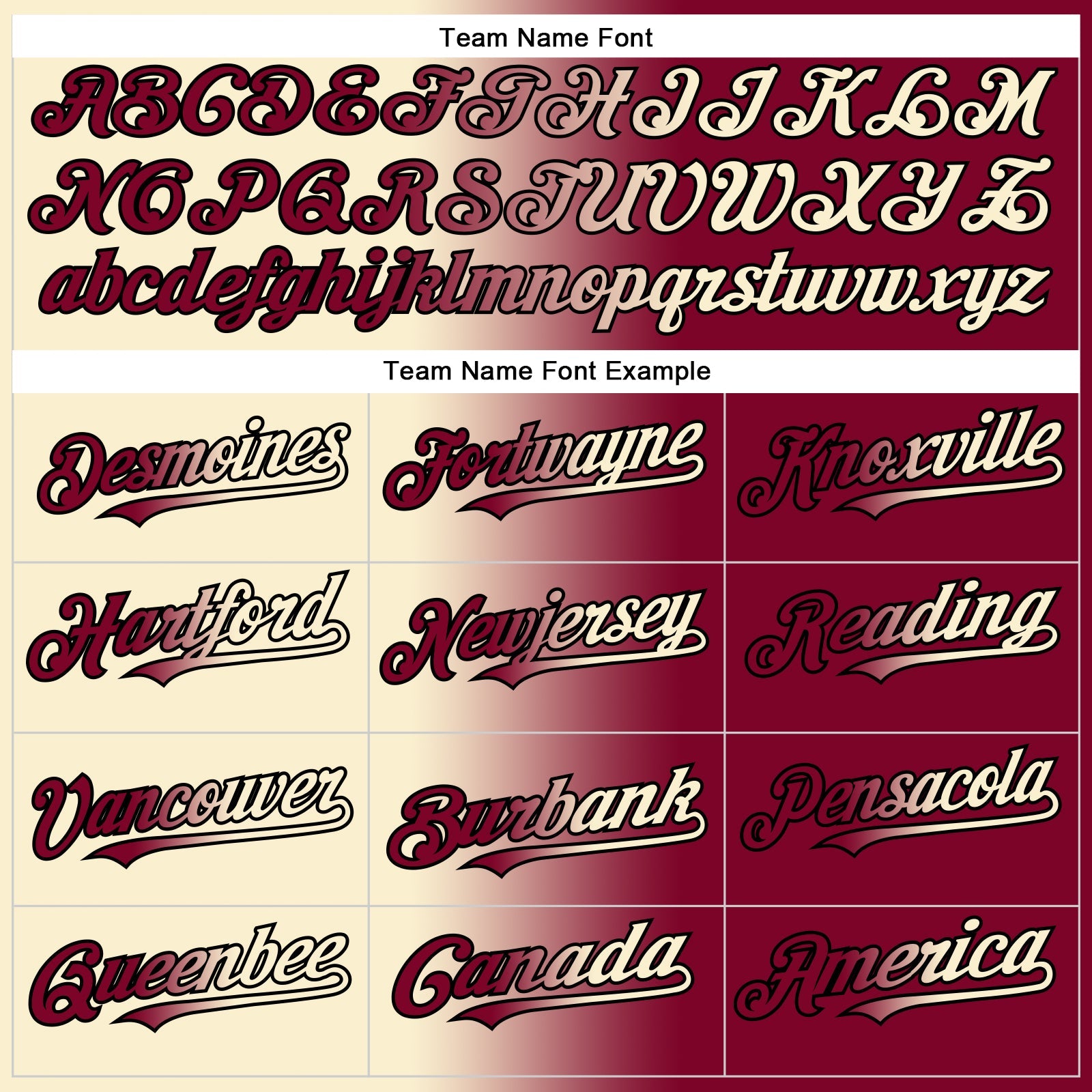 Custom Maroon Cream-Black Authentic Gradient Fashion Baseball Jersey view 4