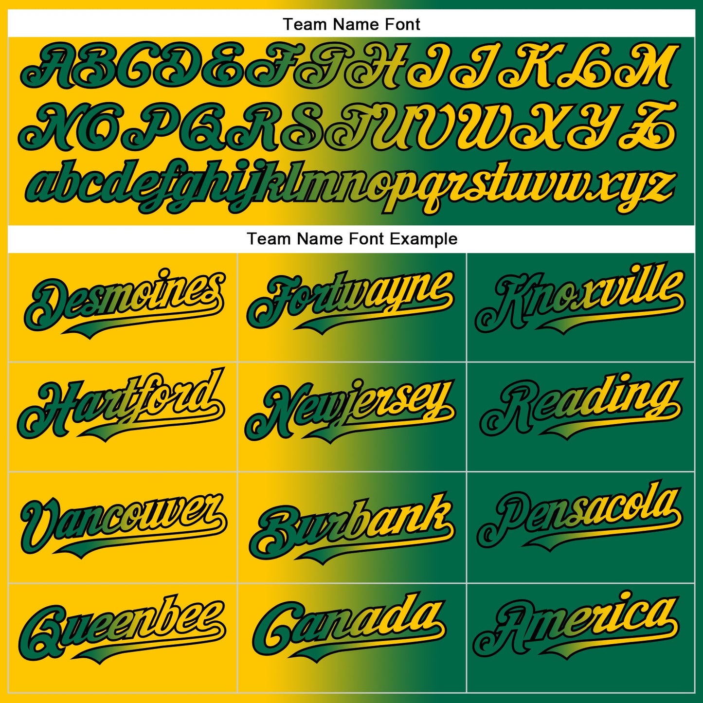 Custom Kelly Green Yellow-Black Authentic Gradient Fashion Baseball Jersey view 4