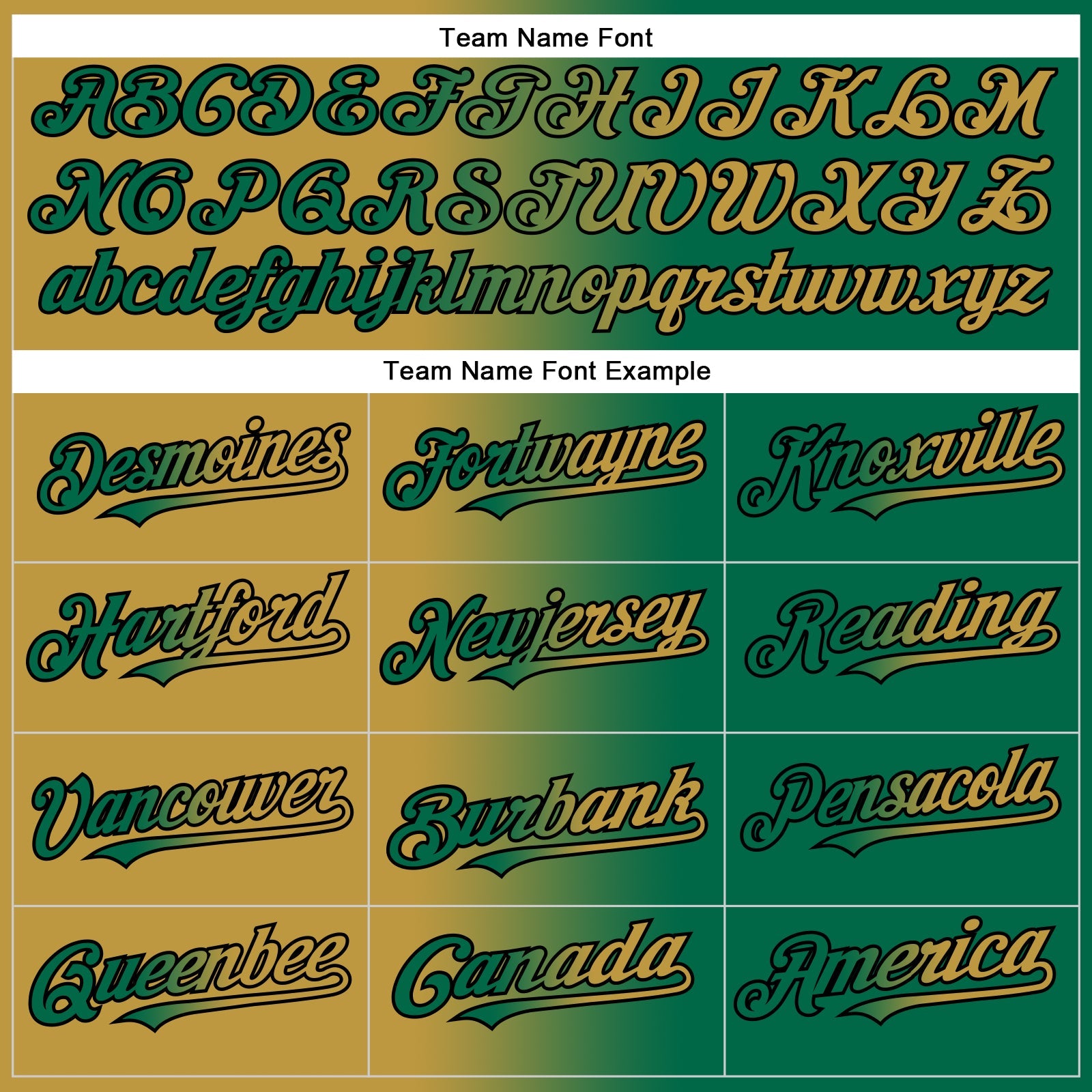 Custom Kelly Green Old Gold-Black Authentic Gradient Fashion Baseball Jersey view 4