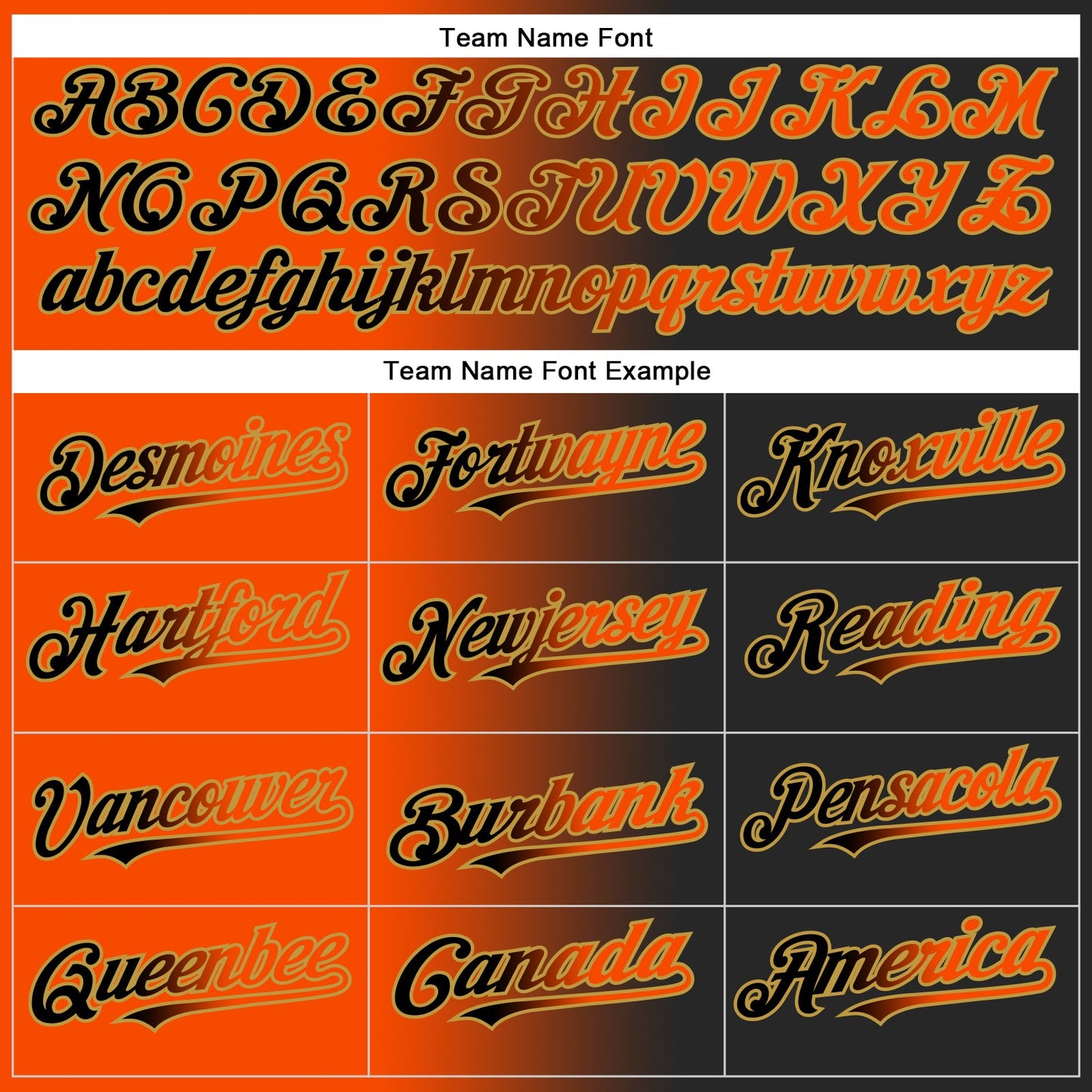 Custom Black Orange-Old Gold Authentic Gradient Fashion Baseball Jersey view 4