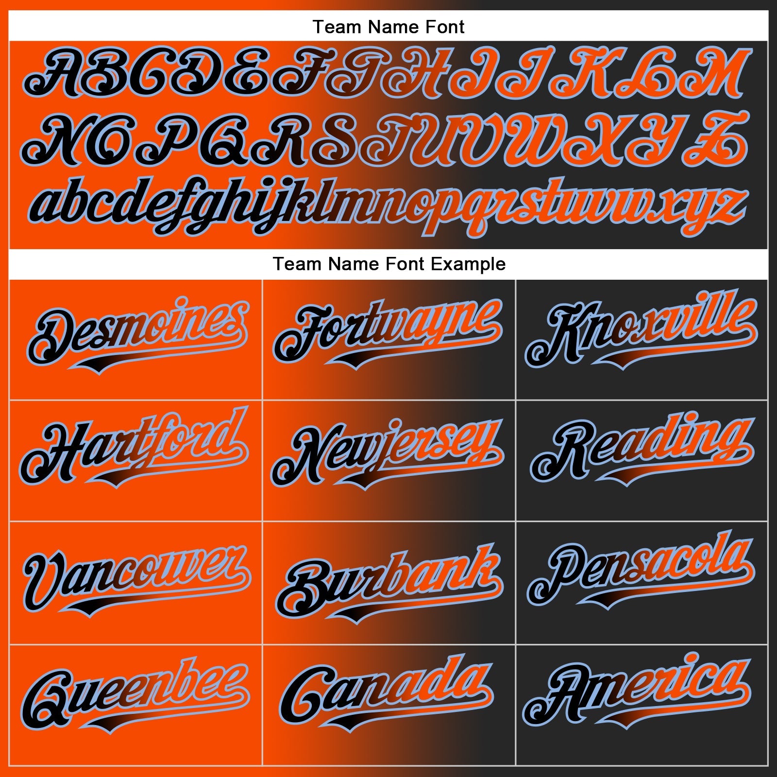 Custom Black Orange-Light Blue Authentic Gradient Fashion Baseball Jersey view 4