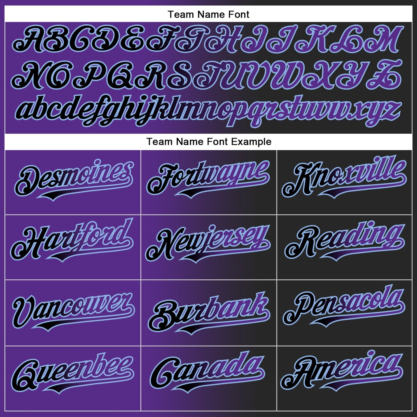 Custom Black Purple-Light Blue Authentic Gradient Fashion Baseball Jersey view 4