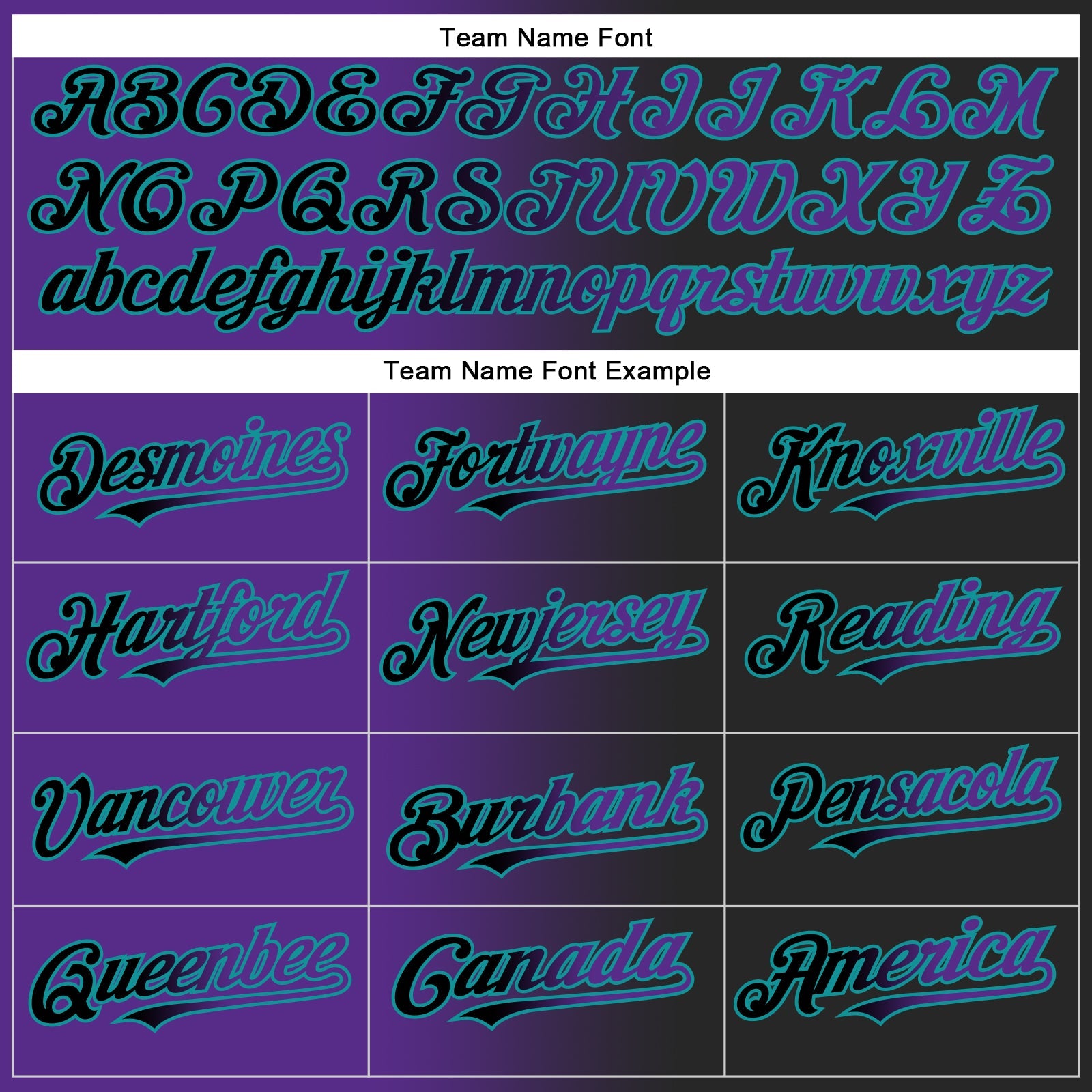 Custom Black Purple-Teal Authentic Gradient Fashion Baseball Jersey view 4