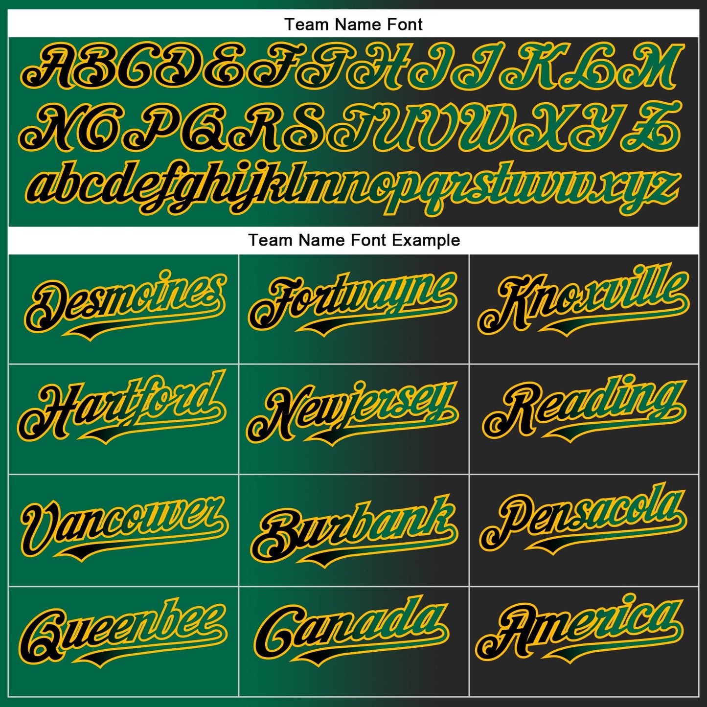 Custom Black Kelly Green-Gold Authentic Gradient Fashion Baseball Jersey view 4