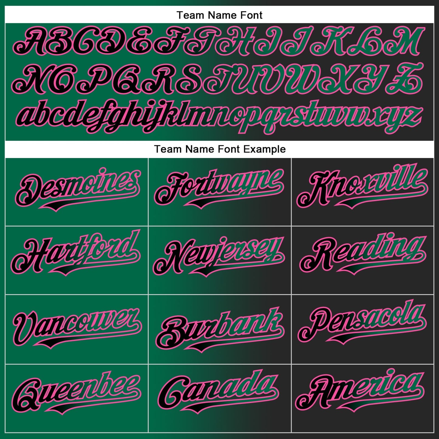 Custom Black Kelly Green-Pink Authentic Gradient Fashion Baseball Jersey view 4