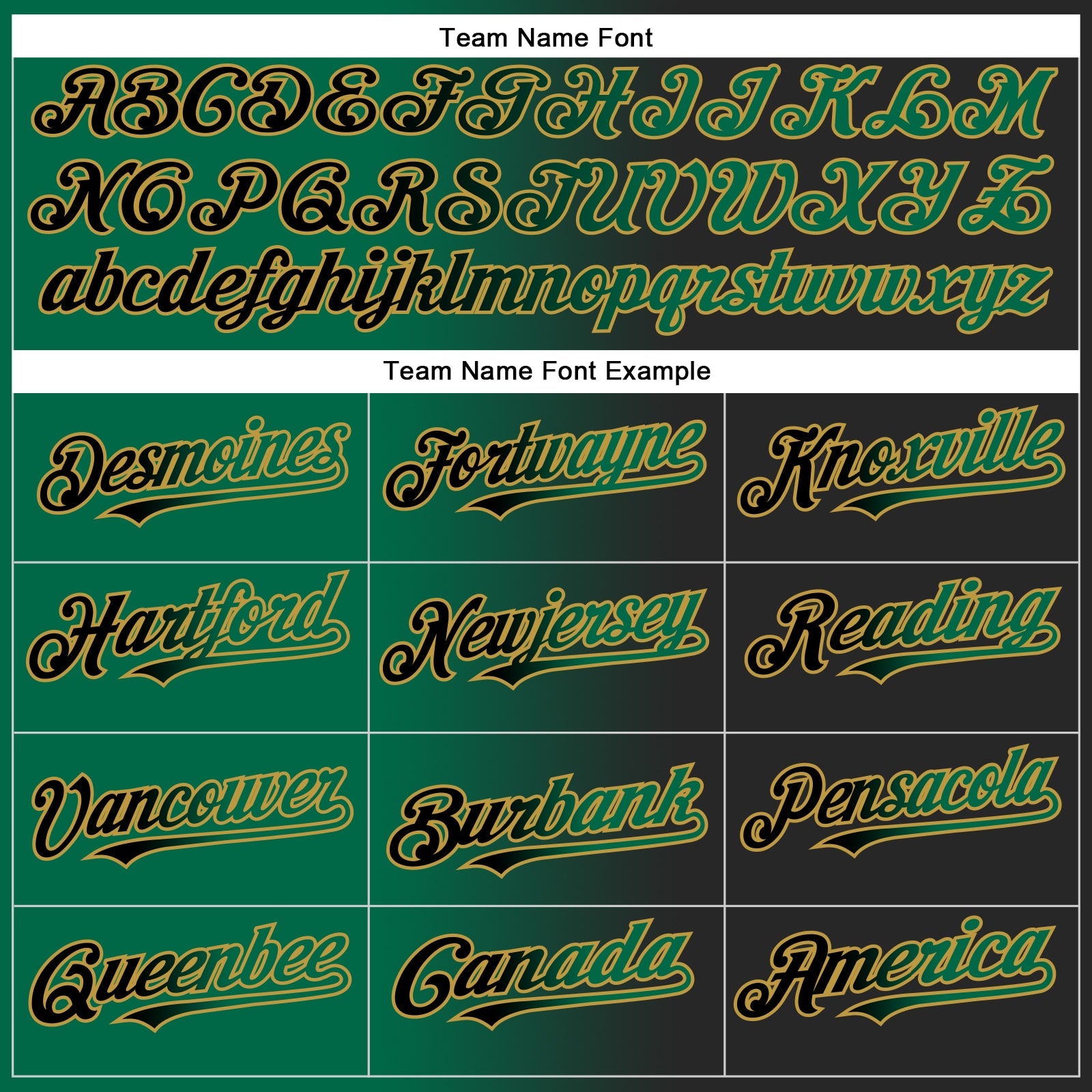 Custom Black Kelly Green-Old Gold Authentic Gradient Fashion Baseball Jersey view 4