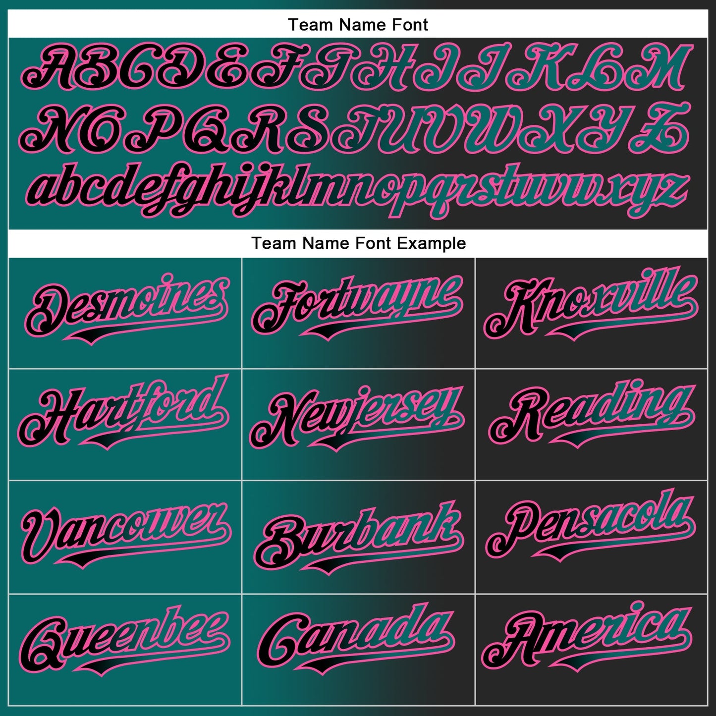 Custom Black Teal-Pink Authentic Gradient Fashion Baseball Jersey view 5