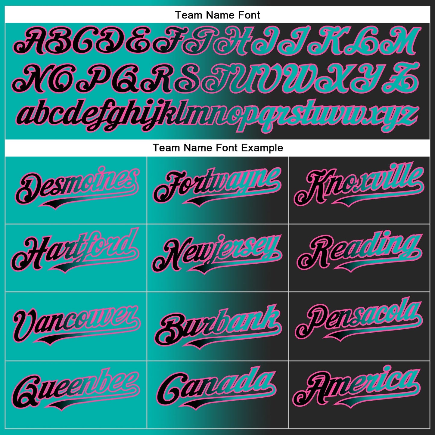 Custom Black Aqua-Pink Authentic Gradient Fashion Baseball Jersey view 4