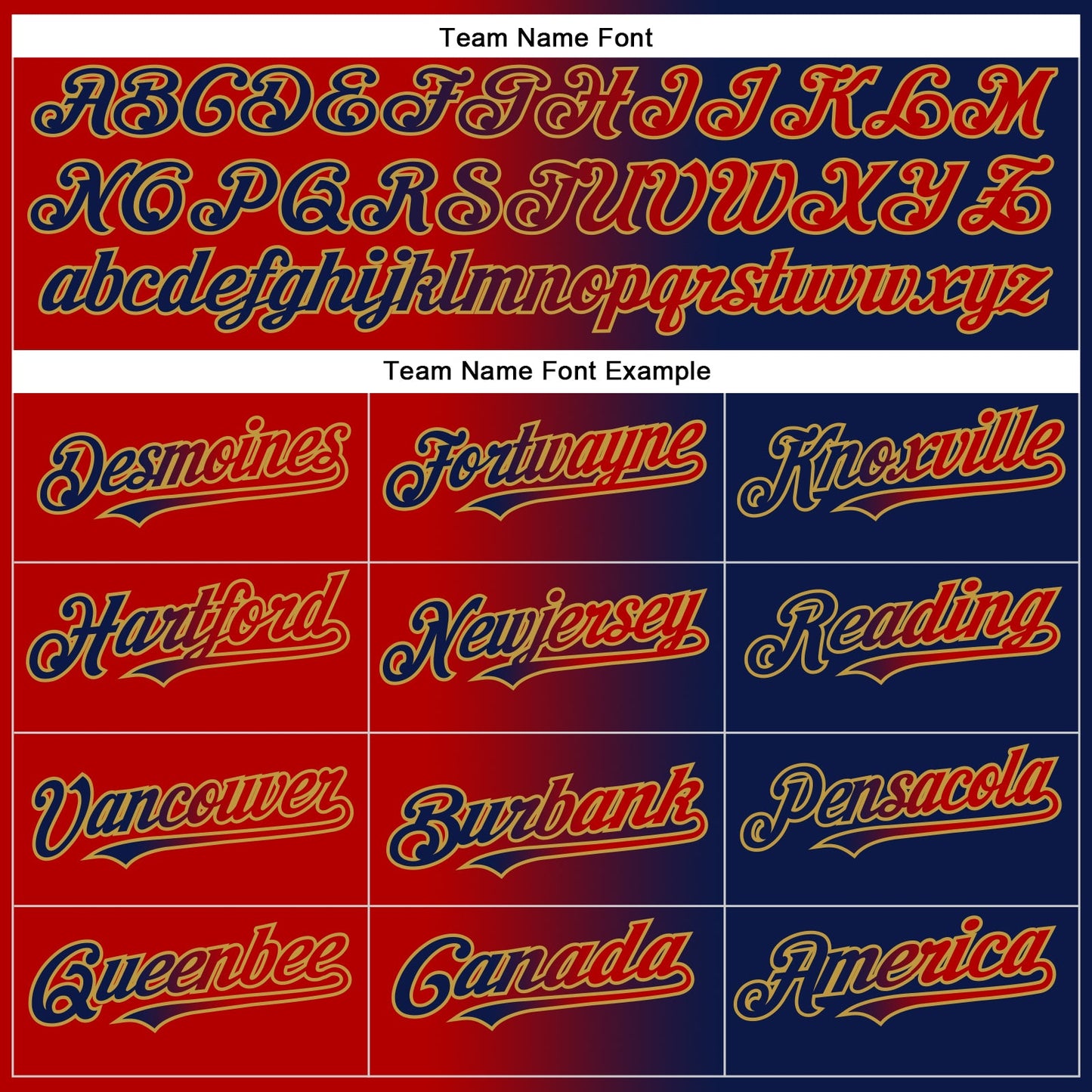 Custom Navy Red-Old Gold Authentic Gradient Fashion Baseball Jersey view 4