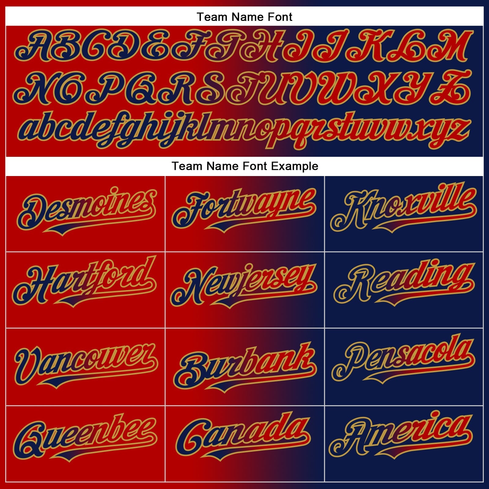 Custom Navy Red-Old Gold Authentic Gradient Fashion Baseball Jersey view 4