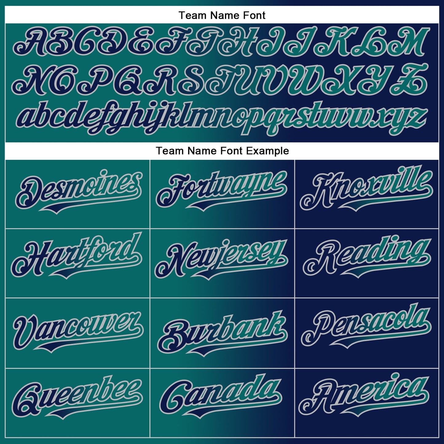 Custom Navy Teal-Gray Authentic Gradient Fashion Baseball Jersey view 4