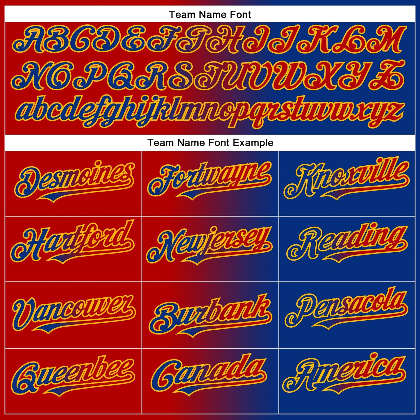 Custom Royal Red-Gold Authentic Gradient Fashion Baseball Jersey view 4