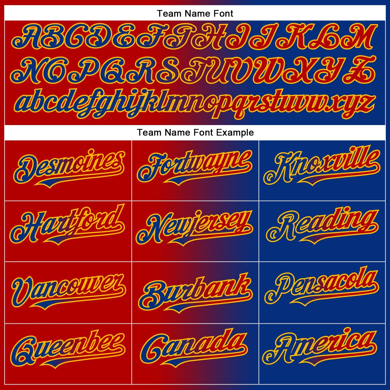 Custom Royal Red-Gold Authentic Gradient Fashion Baseball Jersey view 4