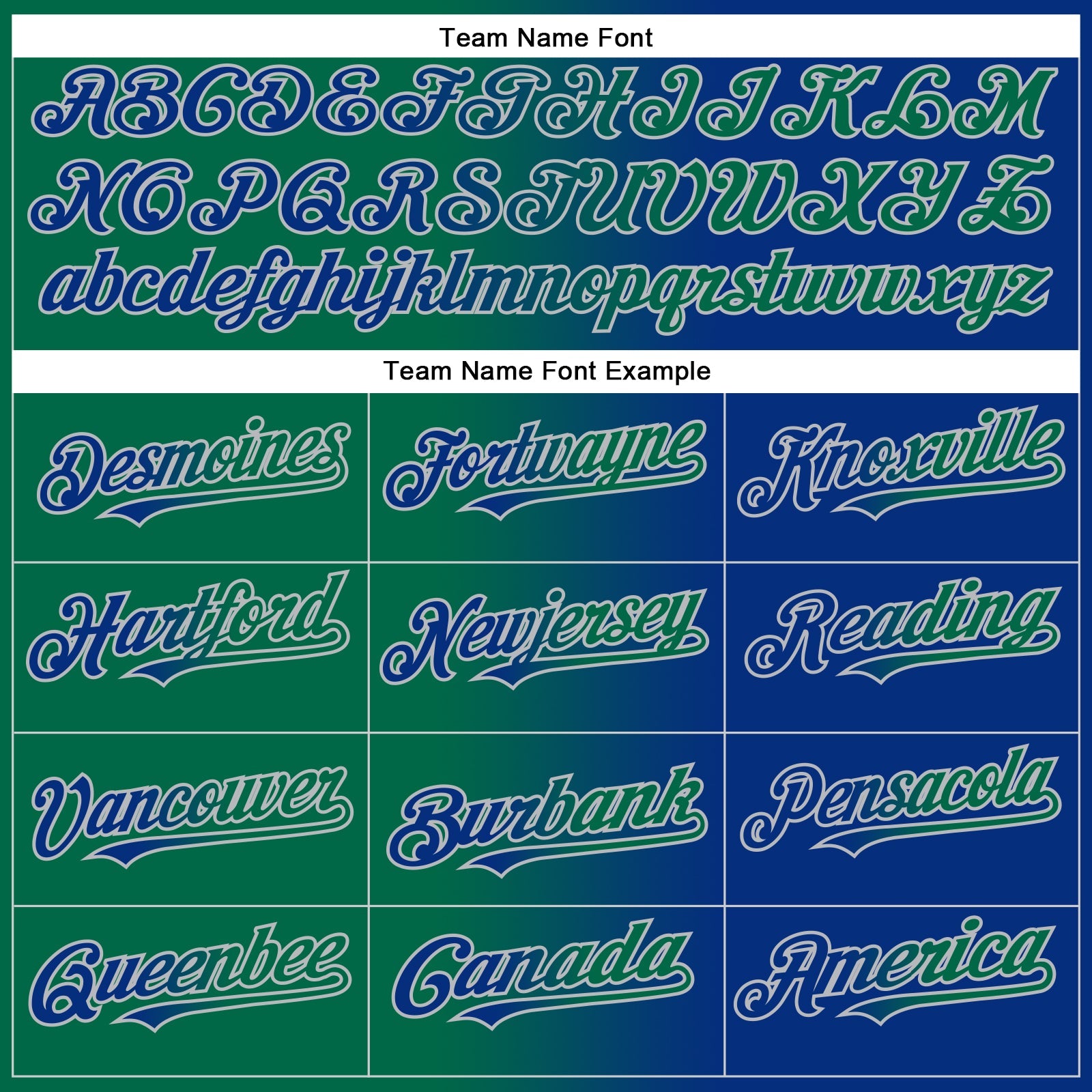 Custom Royal Kelly Green-Gray Authentic Gradient Fashion Baseball Jersey view 5