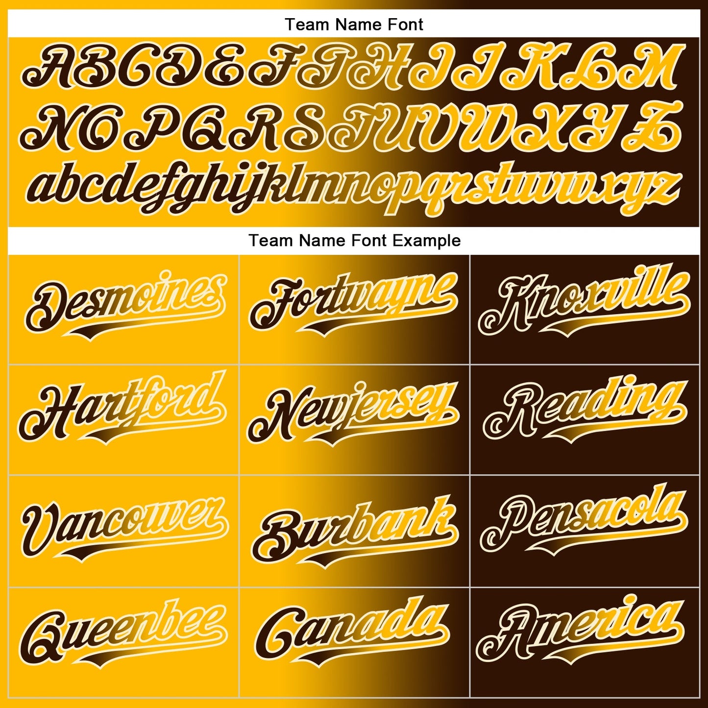 Custom Brown Gold-Cream Authentic Gradient Fashion Baseball Jersey view 4