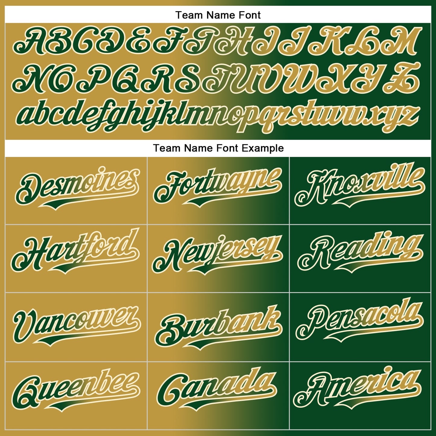 Custom Green Old Gold-Cream Authentic Gradient Fashion Baseball Jersey view 4