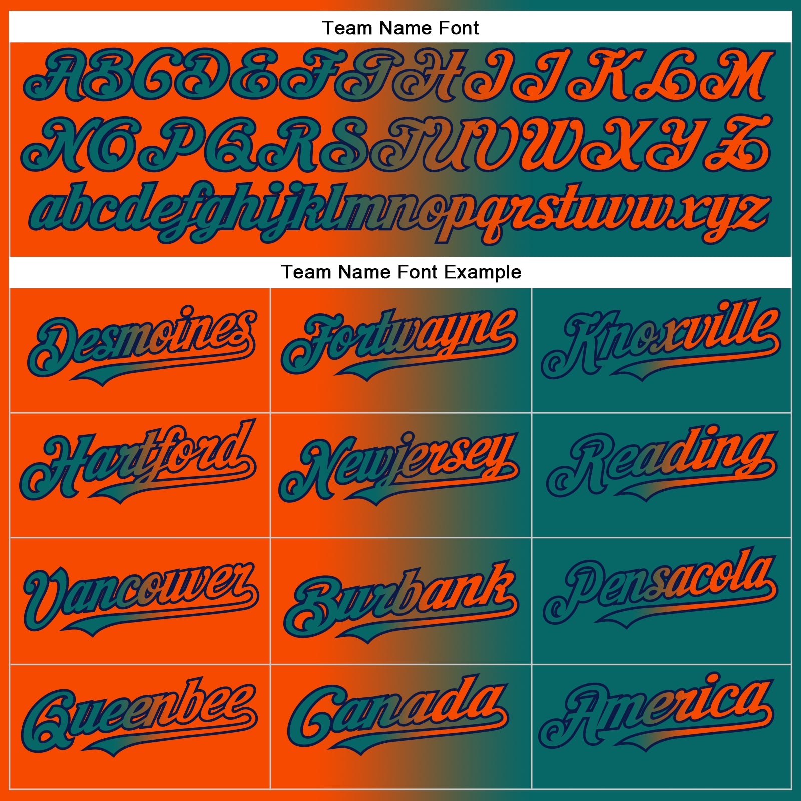 Custom Teal Orange-Navy Authentic Gradient Fashion Baseball Jersey view 4