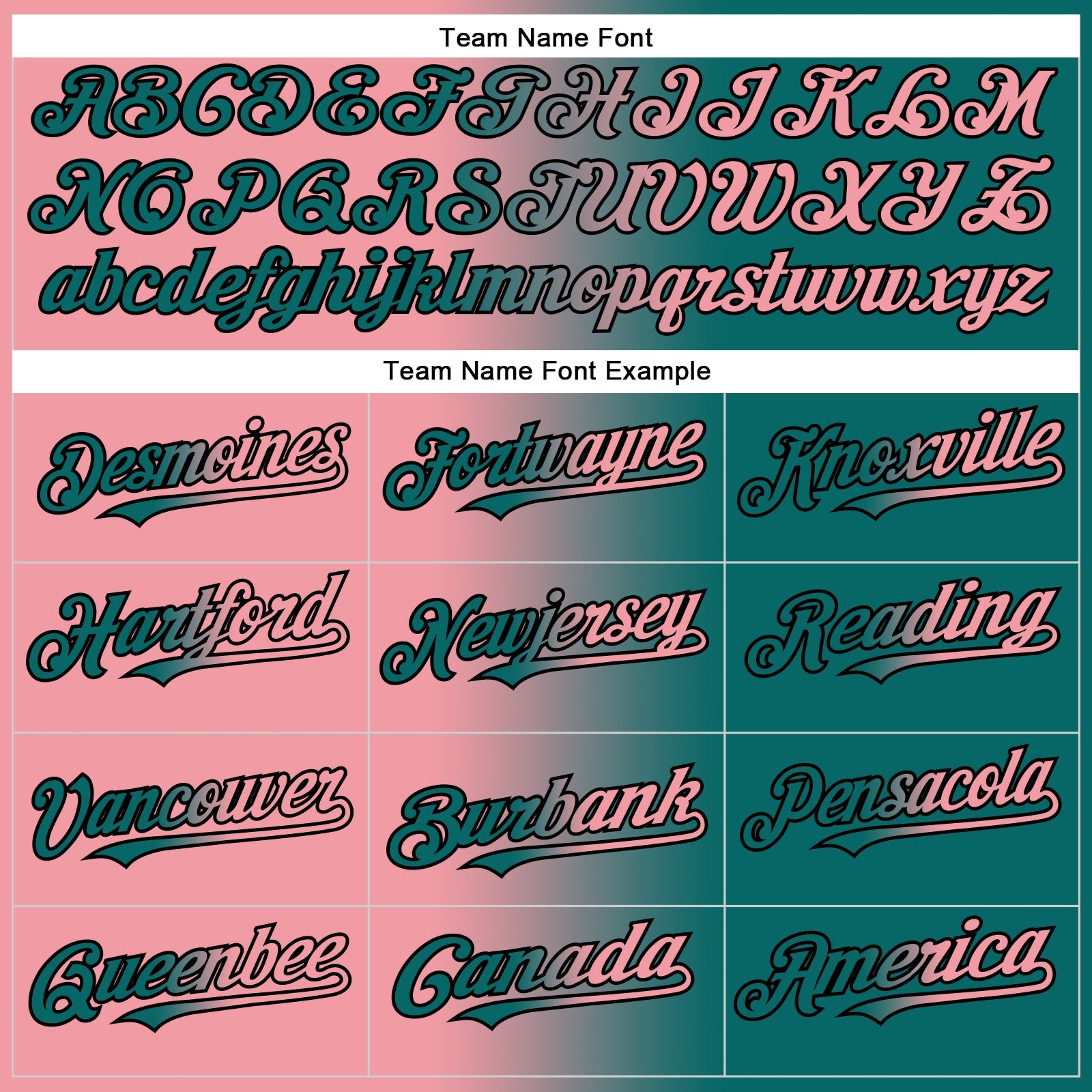 Custom Teal Medium Pink-Black Authentic Gradient Fashion Baseball Jersey view 4