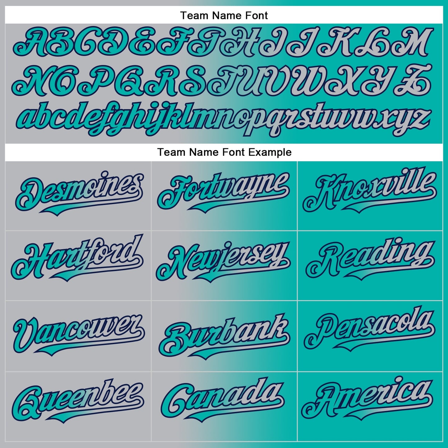 Custom Aqua Gray-Navy Authentic Gradient Fashion Baseball Jersey view 4