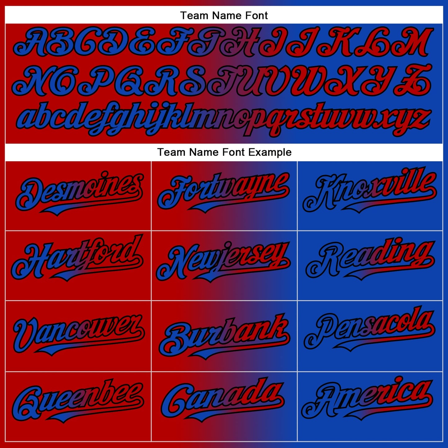 Custom Thunder Blue Red-Black Authentic Gradient Fashion Baseball Jersey view 4