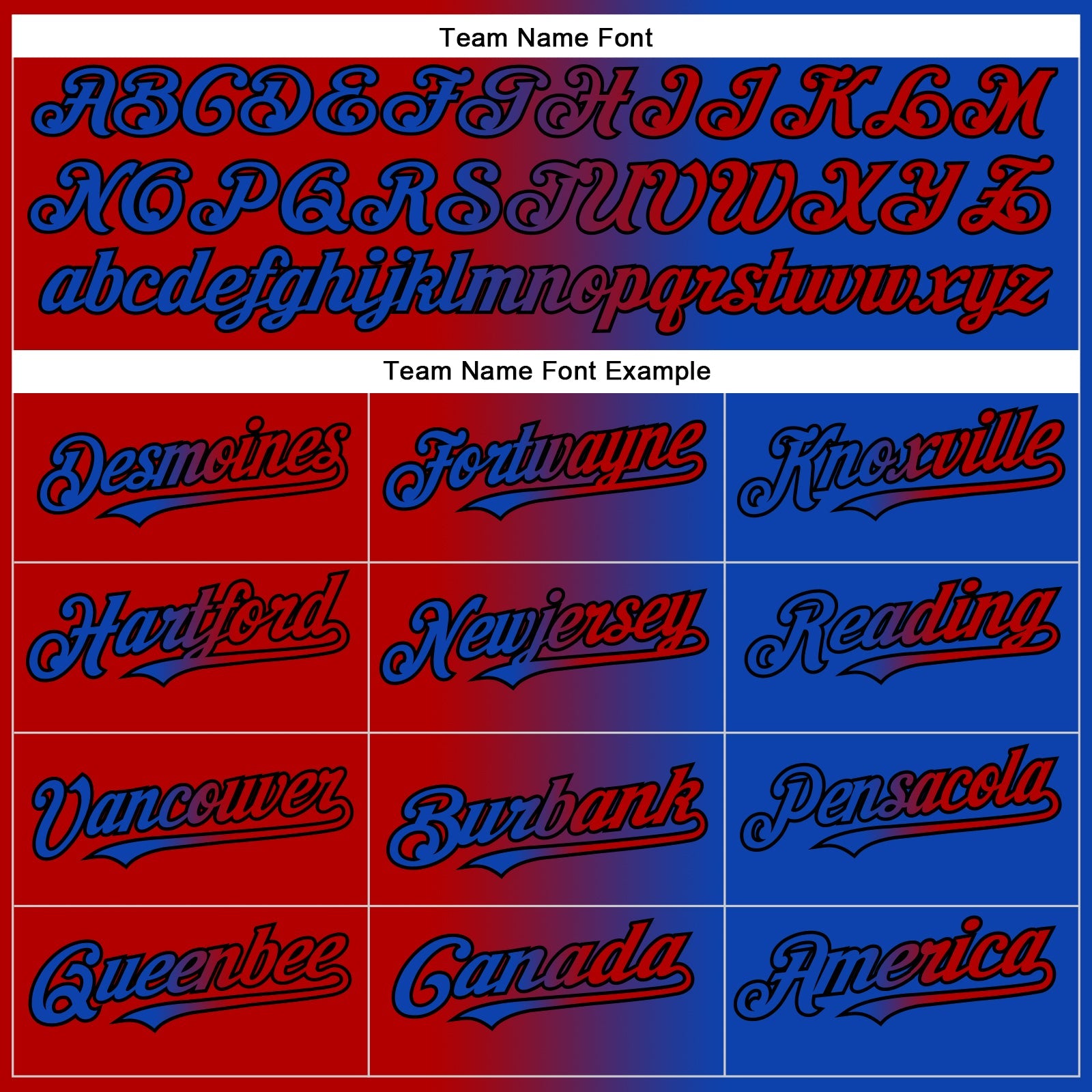 Custom Thunder Blue Red-Black Authentic Gradient Fashion Baseball Jersey view 4