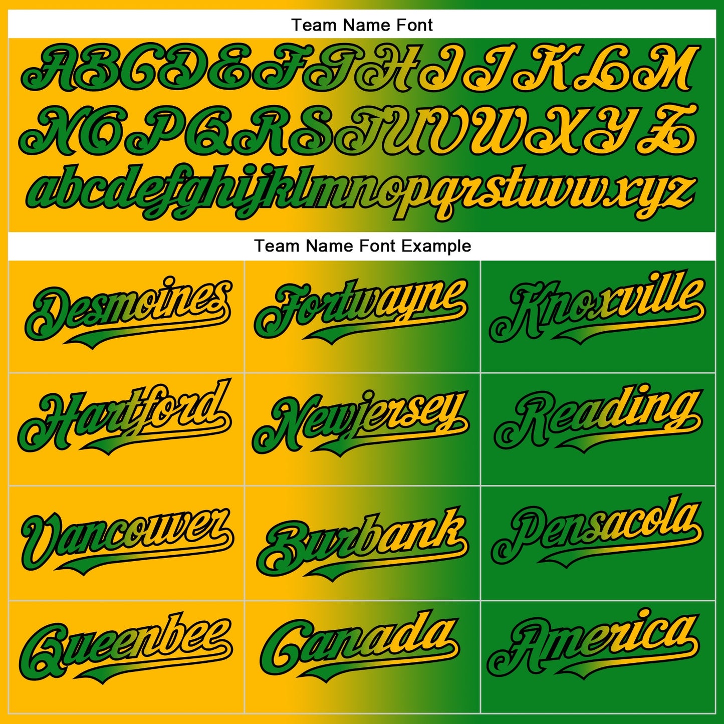 Custom Grass Green Gold-Black Authentic Gradient Fashion Baseball Jersey view 4