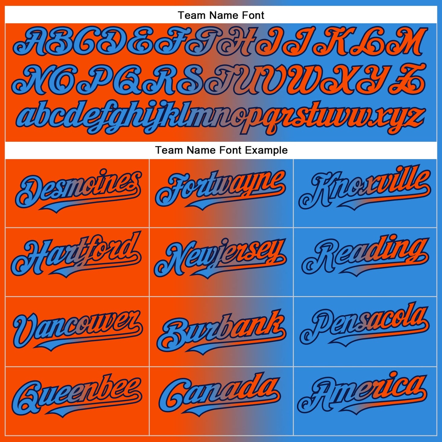 Custom Electric Blue Orange-Navy Authentic Gradient Fashion Baseball Jersey view 5
