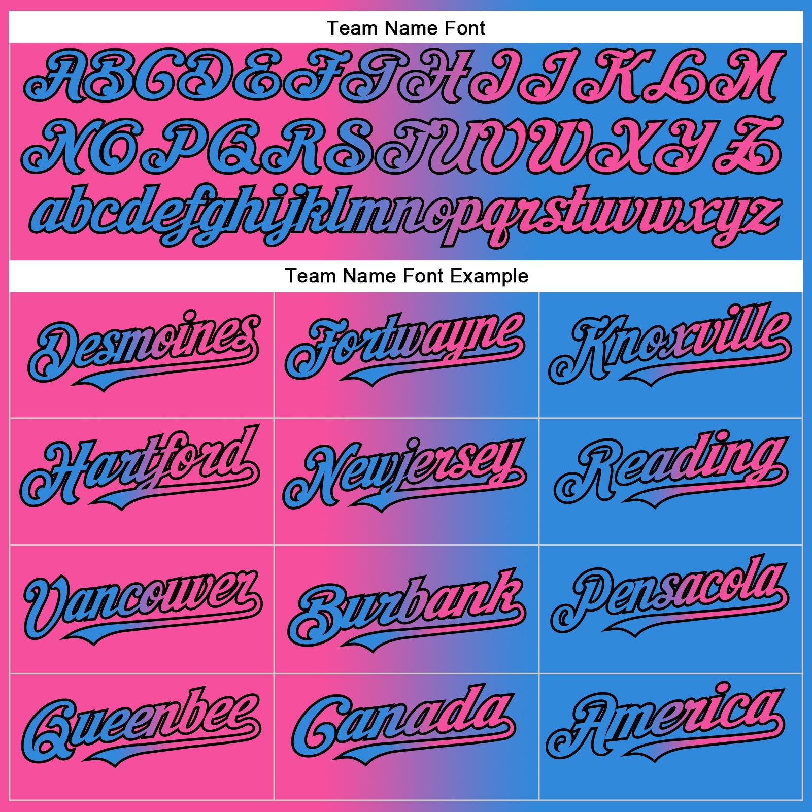 Custom Electric Blue Pink-Black Authentic Gradient Fashion Baseball Jersey view 4