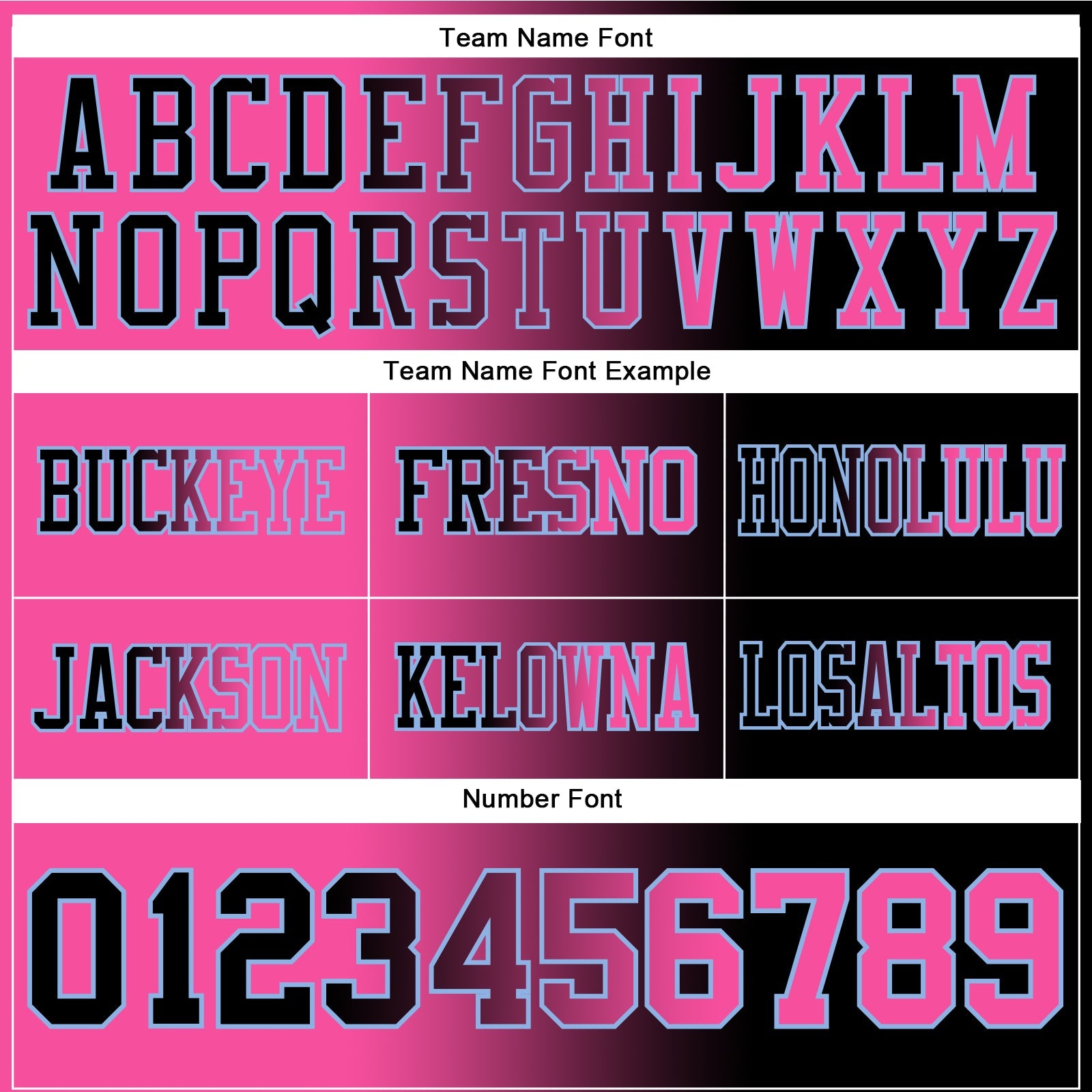 Custom Black Pink-Light Blue Authentic Gradient Fashion Football Jersey view 3
