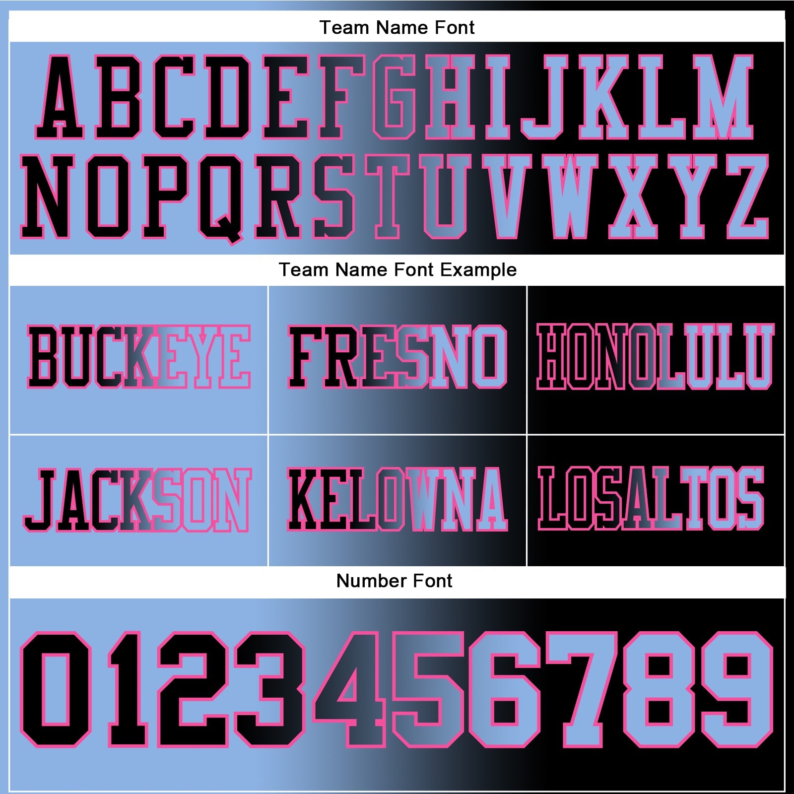 Custom Black Light Blue-Pink Authentic Gradient Fashion Football Jersey view 3