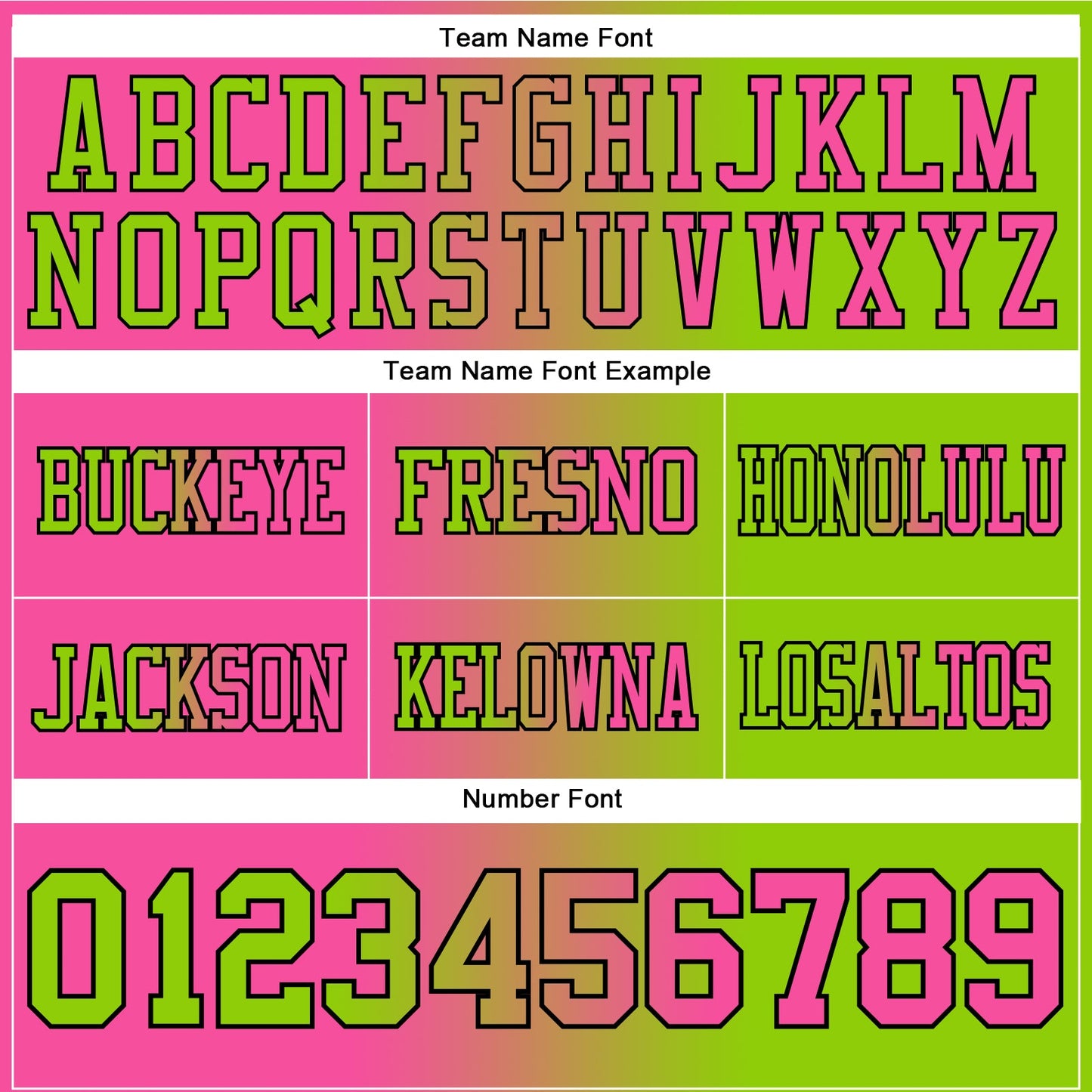 Custom Neon Green Pink-Black Authentic Gradient Fashion Football Jersey view 3