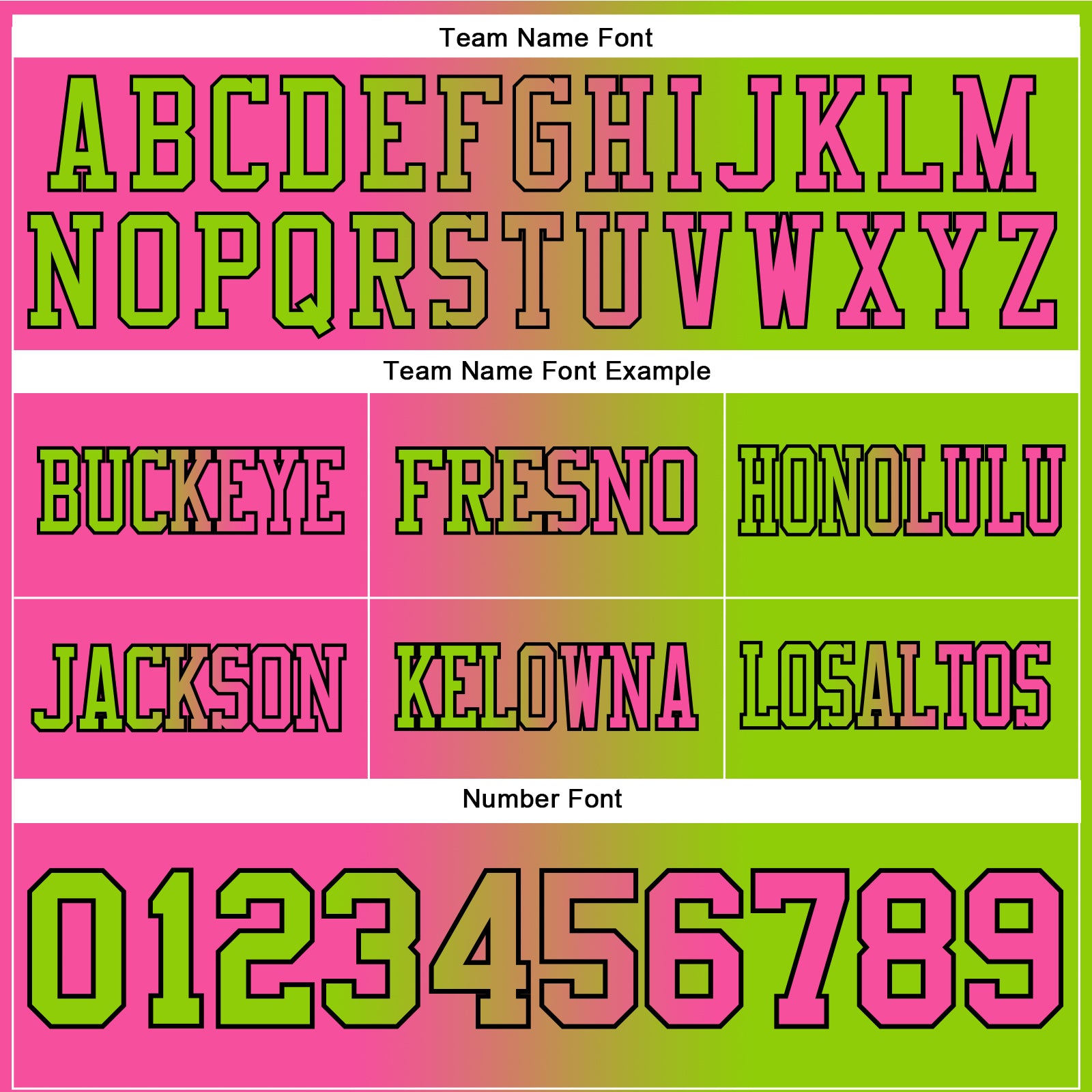 Custom Neon Green Pink-Black Authentic Gradient Fashion Football Jersey view 3