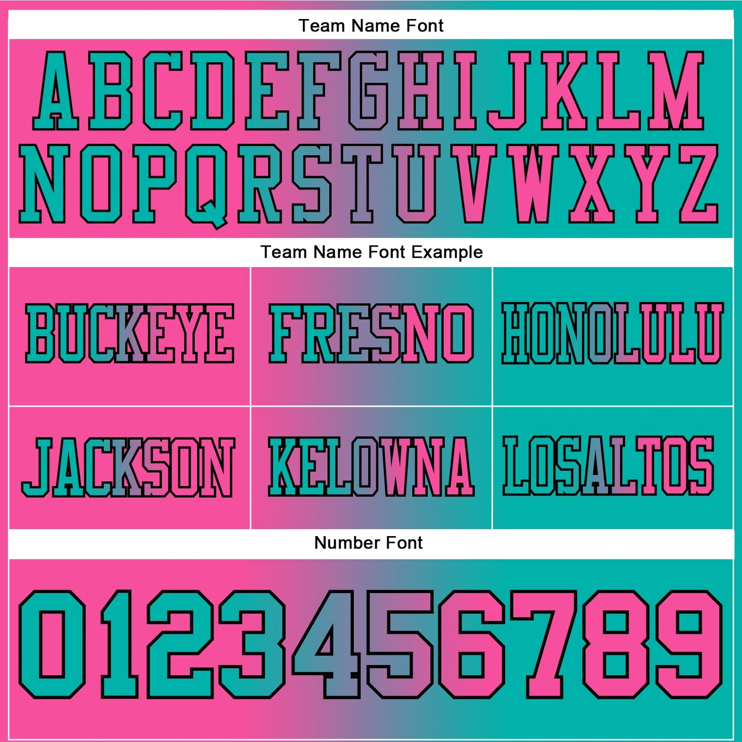 Custom Aqua Pink-Black Authentic Gradient Fashion Football Jersey view 3