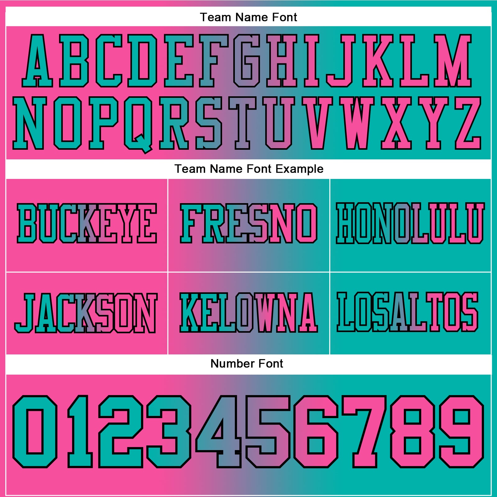 Custom Aqua Pink-Black Authentic Gradient Fashion Football Jersey view 3
