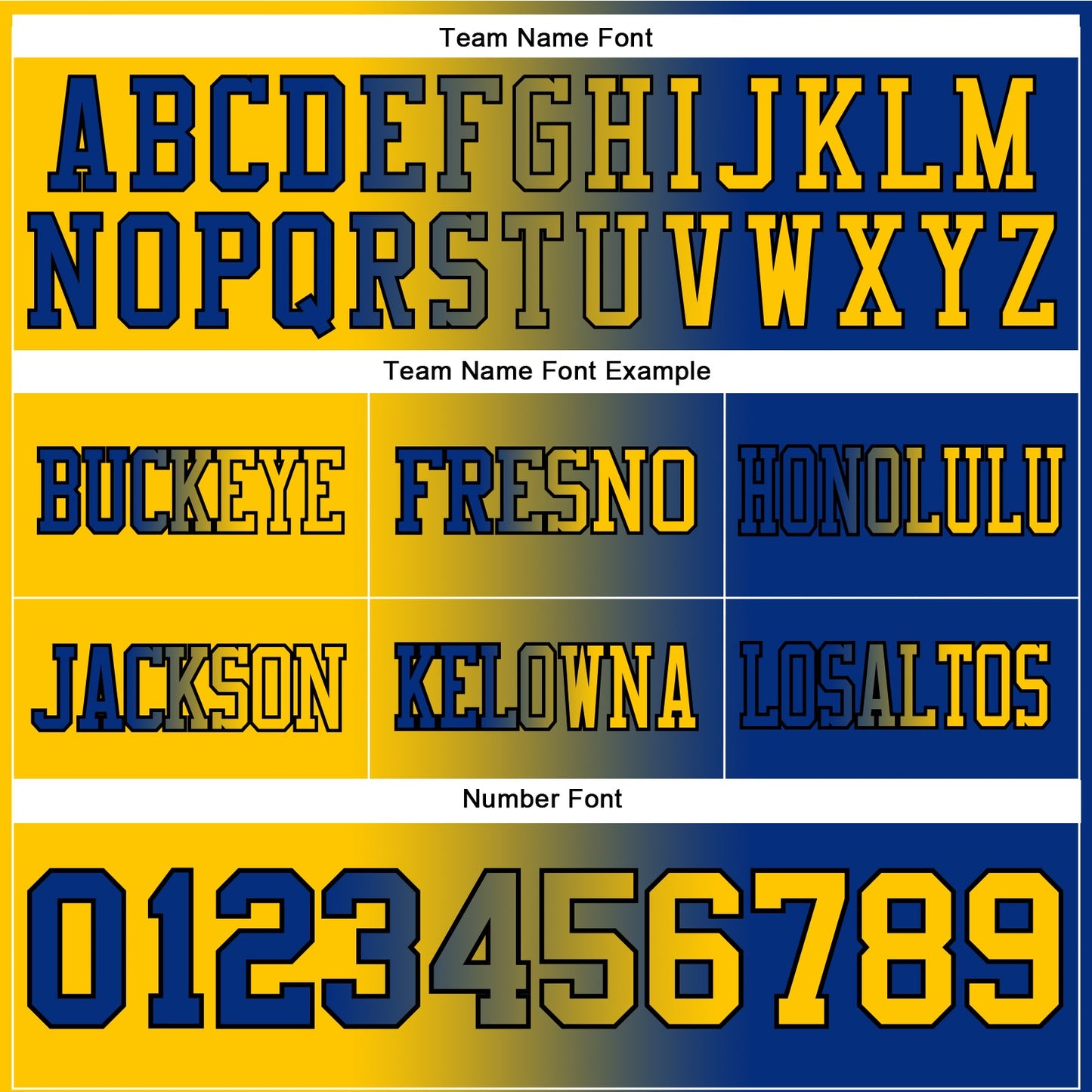 Custom Royal Yellow-Black Authentic Gradient Fashion Football Jersey view 3