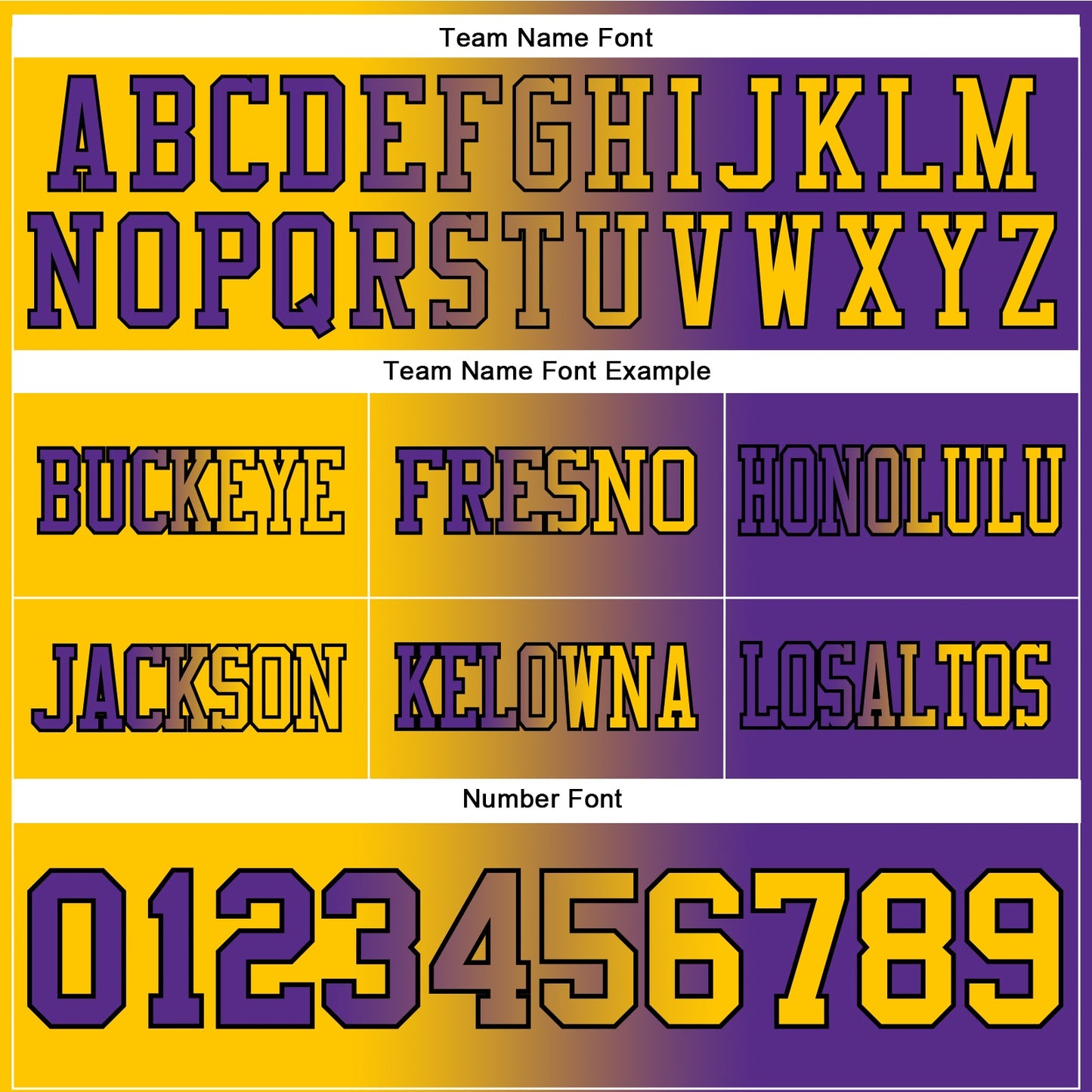 Custom Purple Yellow-Black Authentic Gradient Fashion Football Jersey view 3