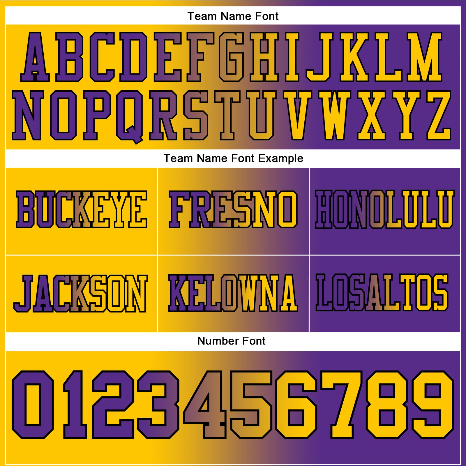 Custom Purple Yellow-Black Authentic Gradient Fashion Football Jersey view 3