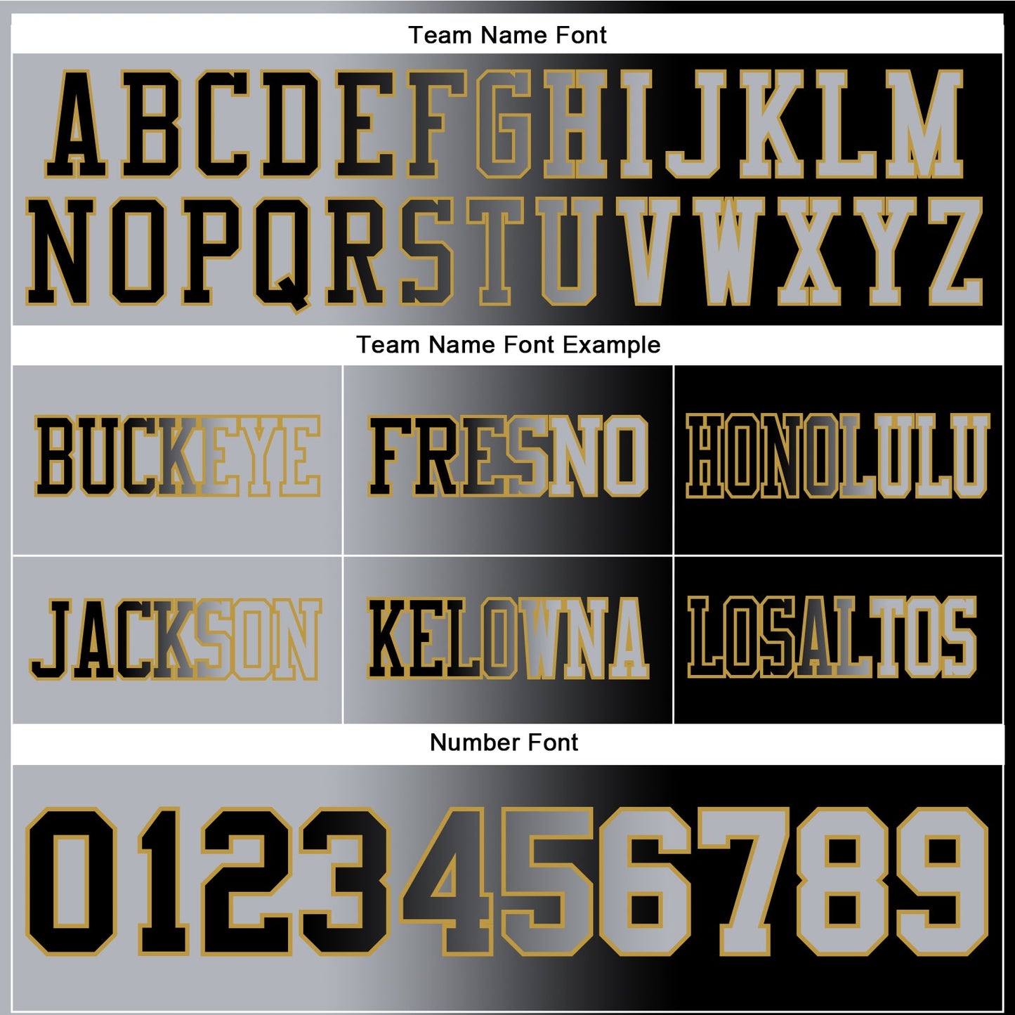 Custom Black Gray-Old Gold Authentic Gradient Fashion Football Jersey view 3